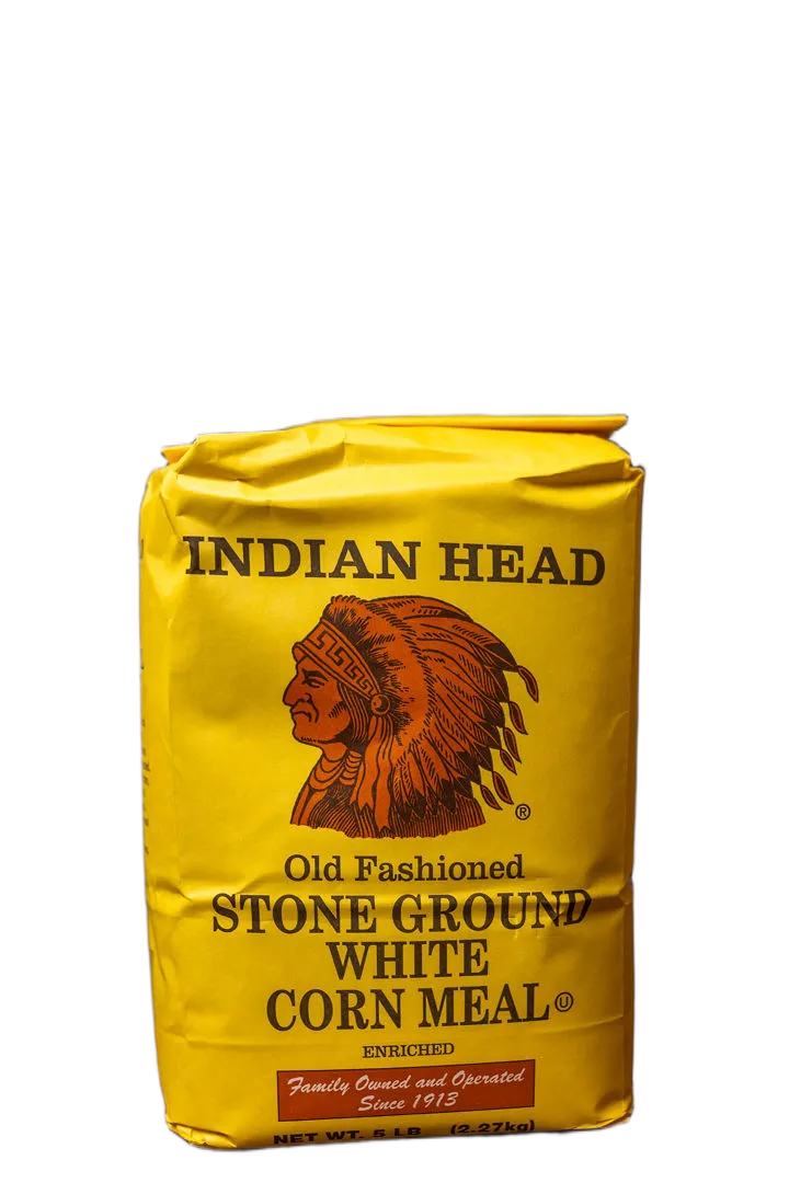 Indian Head Stone Ground White Corn Meal