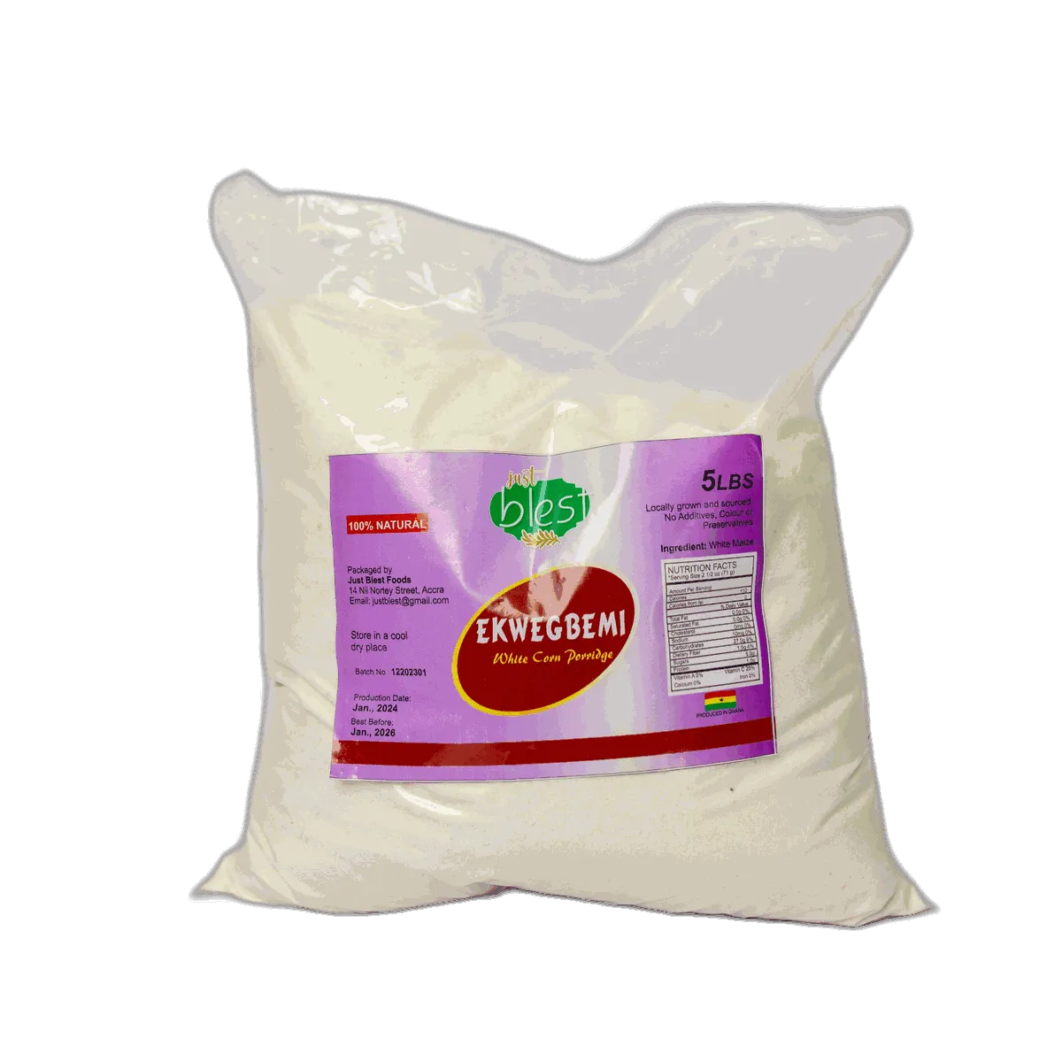Ekwegbemi White Corn Porridge 3lb
