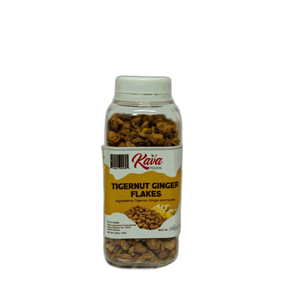 Kava Foods Tigernut Ginger Flakes 8oz