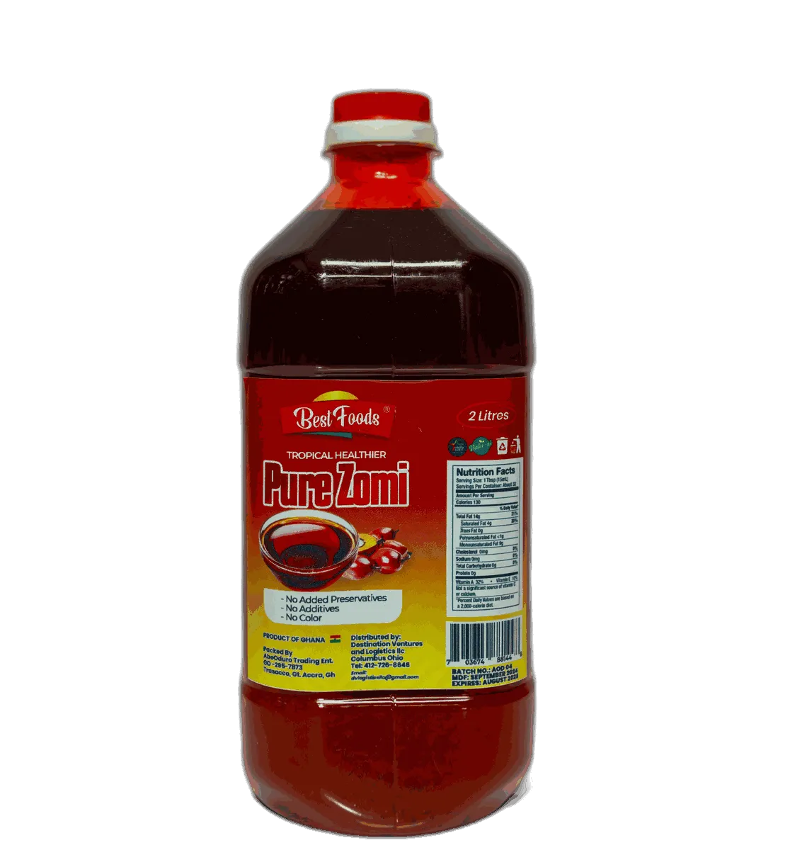Tropical Best Pure Zomi - Red Palm Oil Zomi