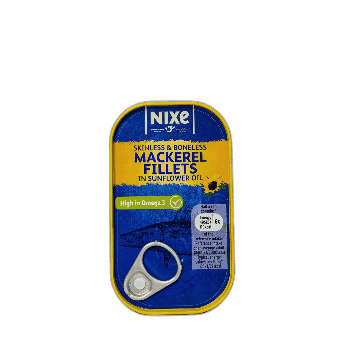 Nixe Mackerel Fillets in Sunflower Oil